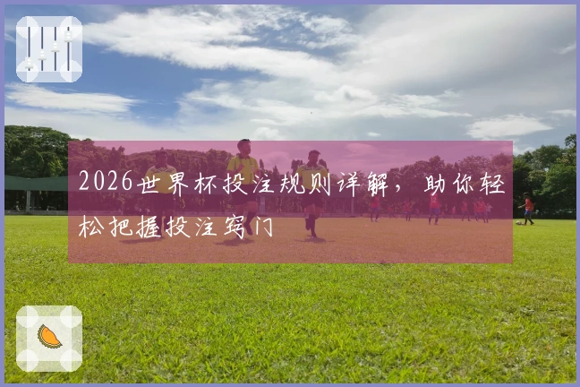 2026世界杯投注规则详解，助你轻松把握投注窍门